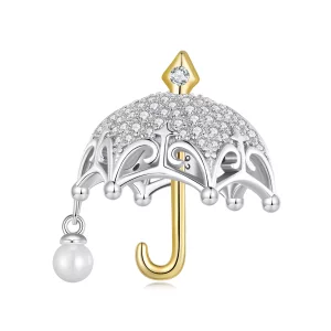 (imagen para) Charm estilo Pandora con forma de pequeño paraguas - BSC862