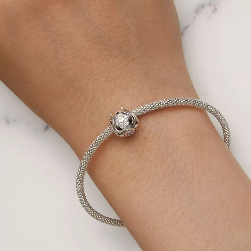 (imagen para) Charm estilo Pandora con huella de pata - SCC2578 - Ver 7