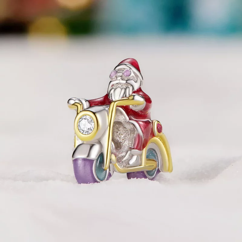 (imagen para) Charm estilo Pandora con Santa Claus luminoso está aquí - SCC2645 - Ver 2