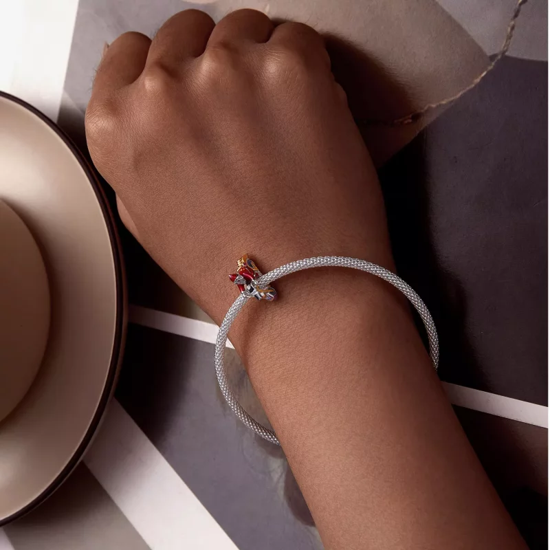 (imagen para) Charm estilo Pandora con Santa Claus luminoso está aquí - SCC2645 - Ver 6