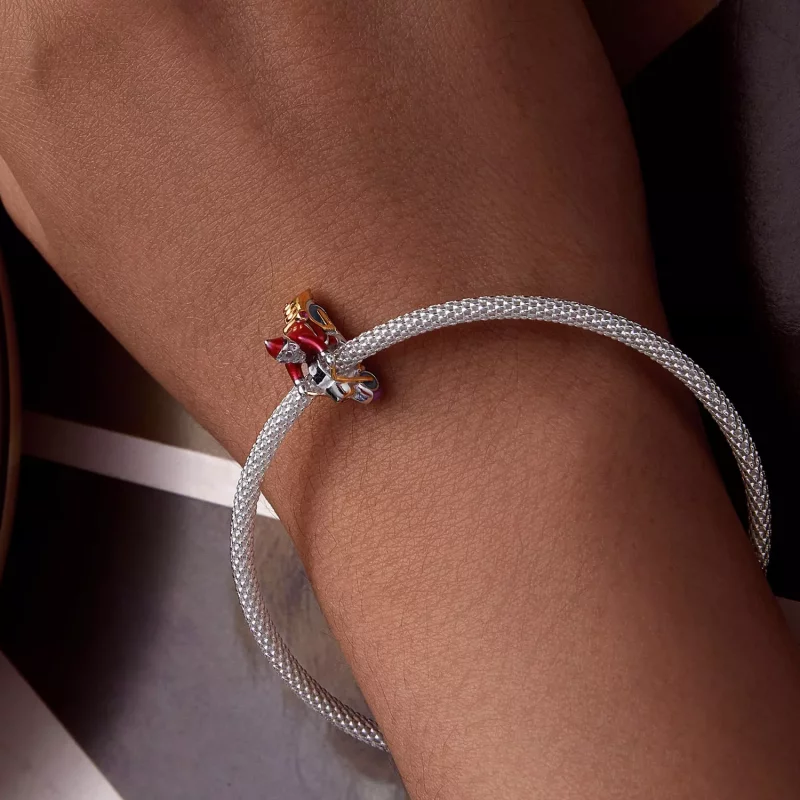 (imagen para) Charm estilo Pandora con Santa Claus luminoso está aquí - SCC2645 - Ver 8