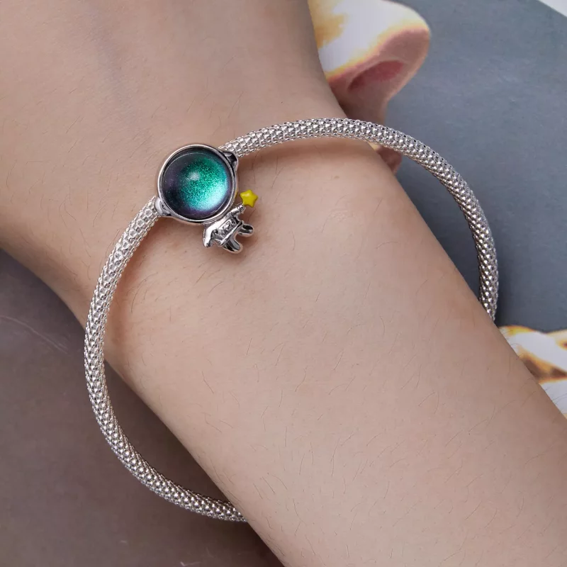 (imagen para) Charm estilo Pandora de Astronauta Estrella - BSC793 - Ver 6