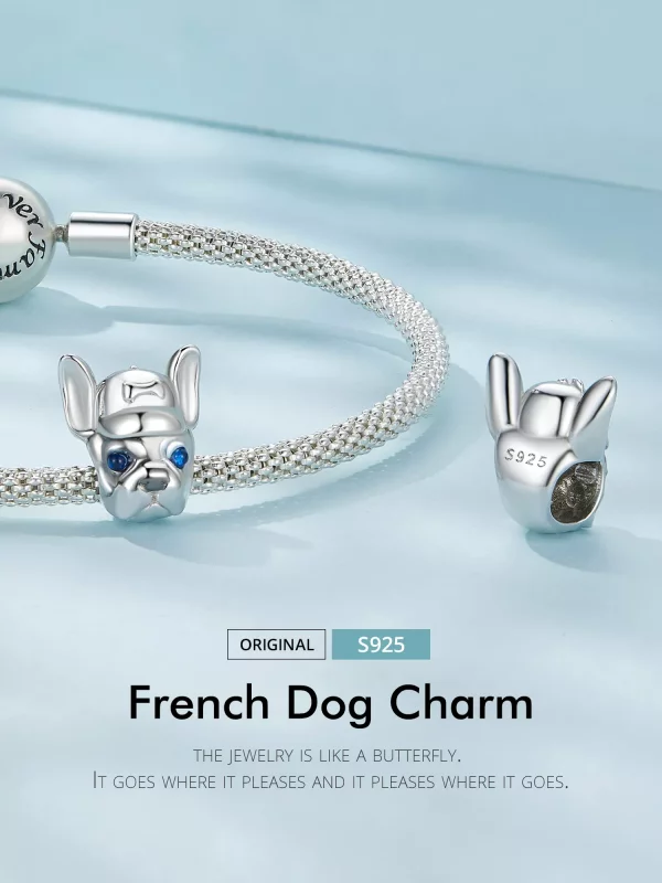 (imagen para) Charm estilo Pandora de Bulldog Francés - SCC2588 - Ver 2