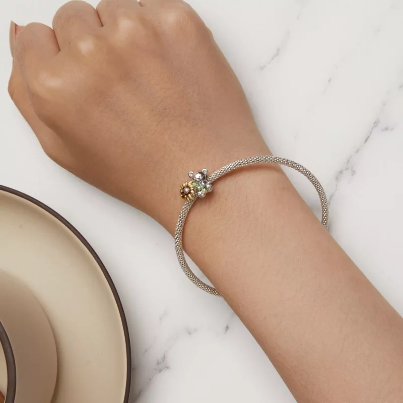 (imagen para) Charm estilo Pandora de Girasol y Oso - SCC2560 - Ver 6