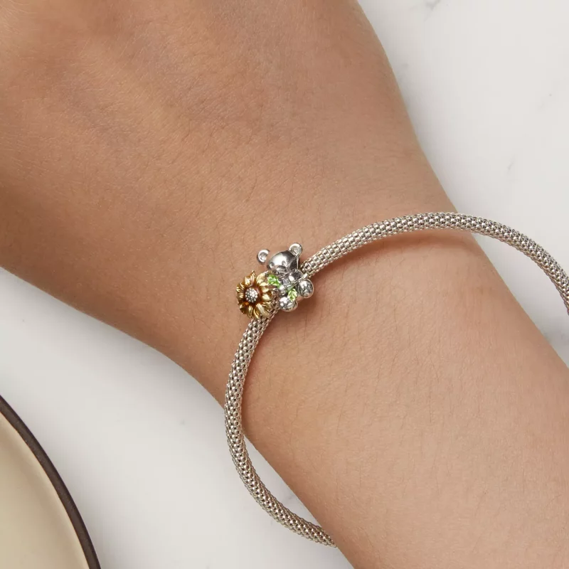 (imagen para) Charm estilo Pandora de Girasol y Oso - SCC2560 - Ver 7