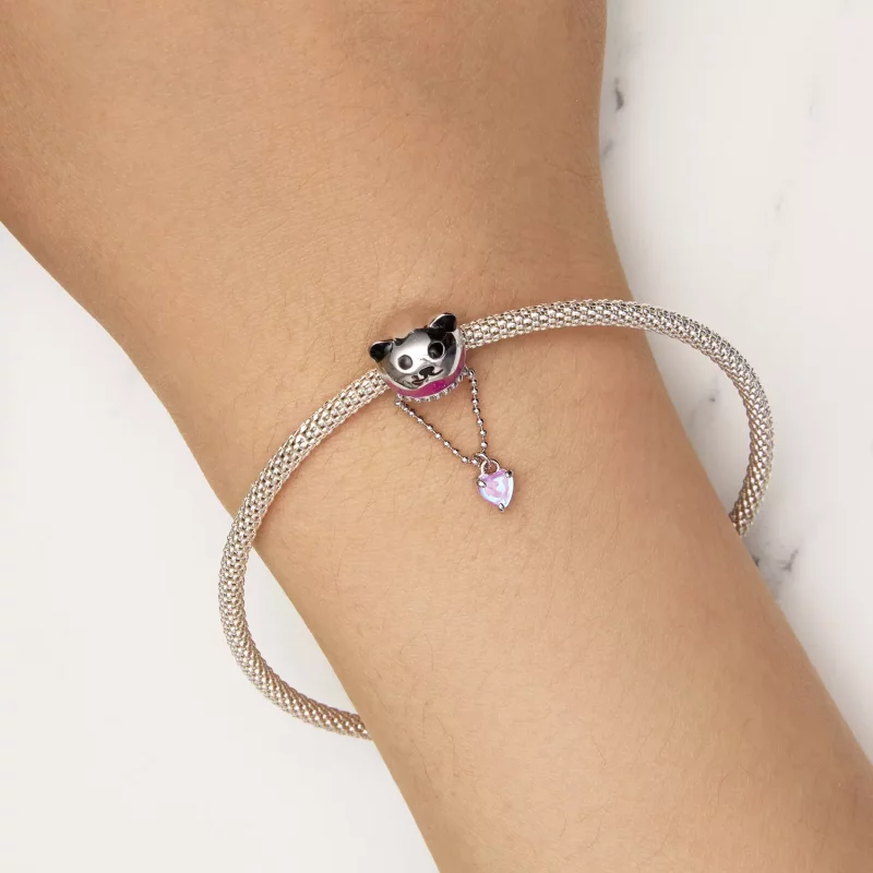 (imagen para) Charm estilo Pandora de globo aerostático con oso - SCC2550 - Ver 5