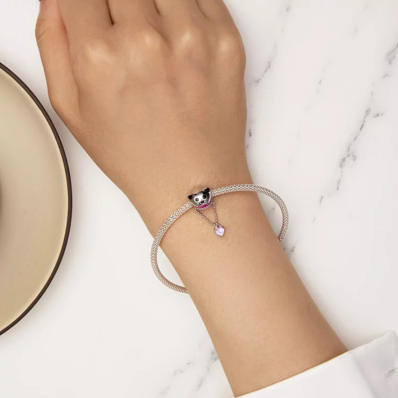 (imagen para) Charm estilo Pandora de globo aerostático con oso - SCC2550 - Ver 6