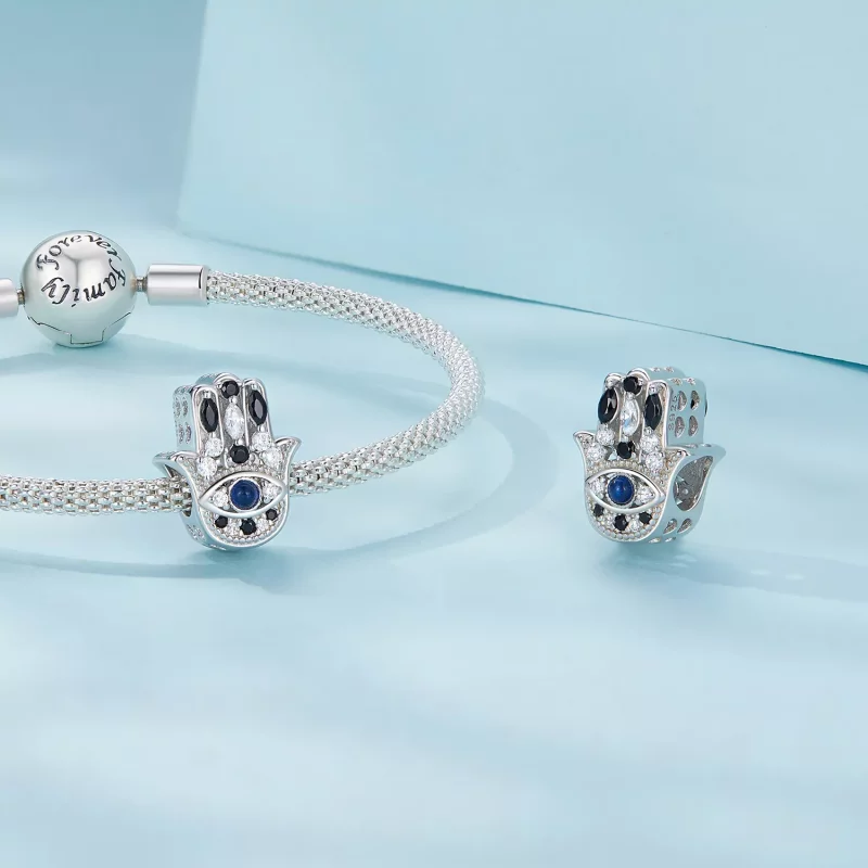 (imagen para) Charm estilo Pandora de la Mano de Fátima - SCC2522 - Ver 4