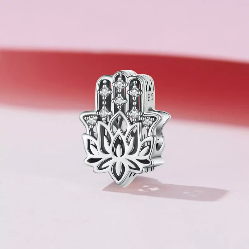 (imagen para) Charm estilo Pandora de la Mano de Fátima - SCC2628 - Ver 2