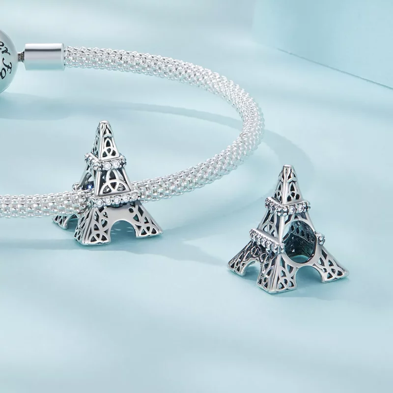 (imagen para) Charm estilo Pandora de la Torre Eiffel - SCC2465 - Ver 4