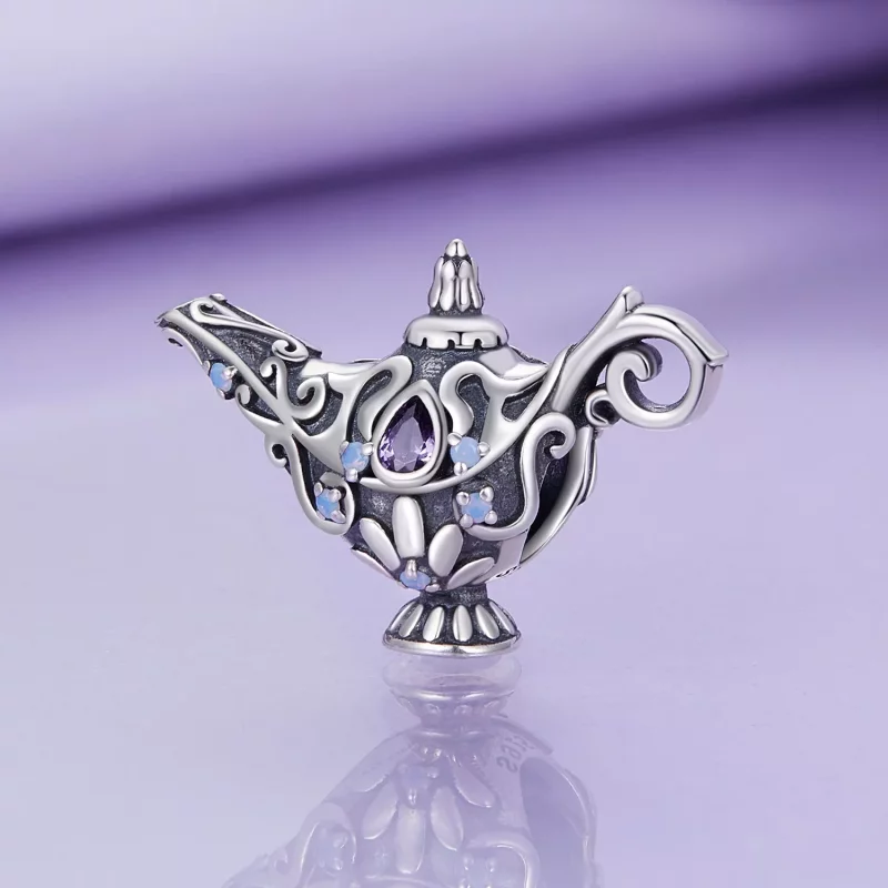 (imagen para) Charm estilo Pandora de lámpara mágica de deseos - BSC893 - Ver 2
