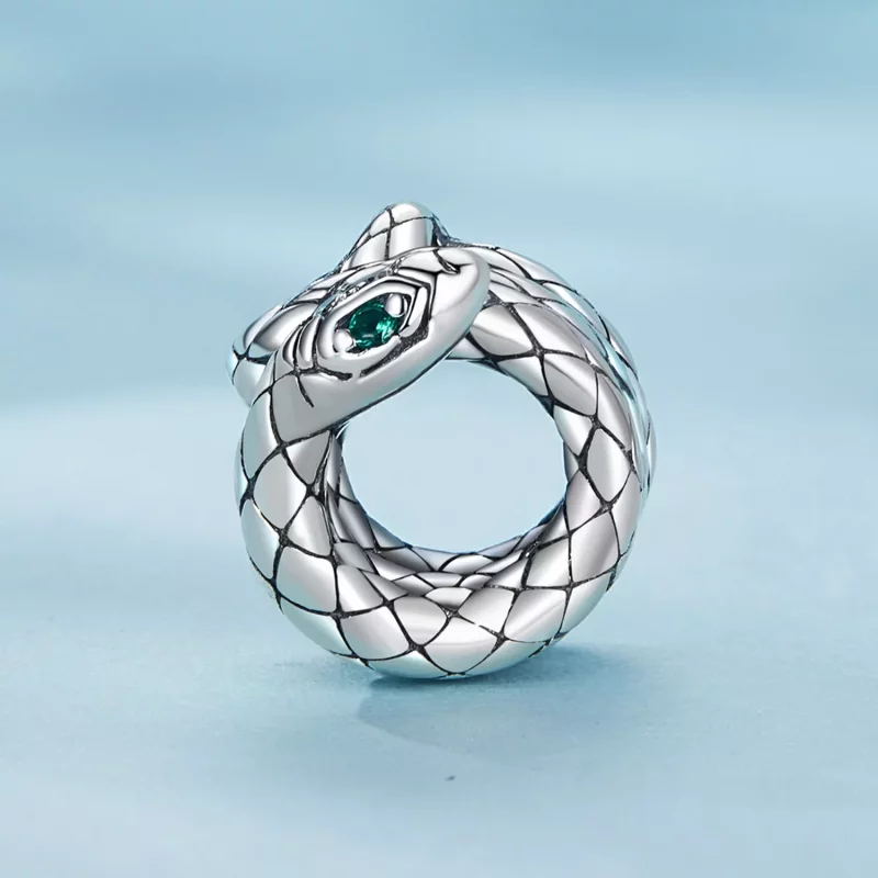 (imagen para) Charm estilo Pandora de Serpiente Espíritu enroscada - SCC2549 - Ver 3