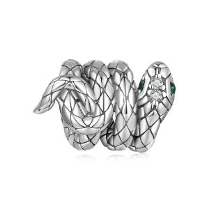(imagen para) Charm estilo Pandora de Serpiente Espíritu enroscada - SCC2549