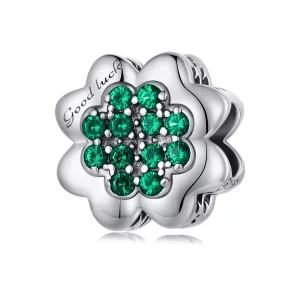(imagen para) Charm estilo Pandora de trébol de cuatro hojas - SCC2604