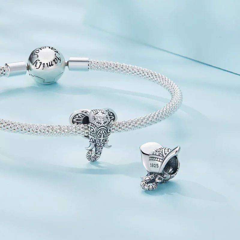 (imagen para) Charm estilo Pandora del Dios Elefante - SCC2477 - Ver 4
