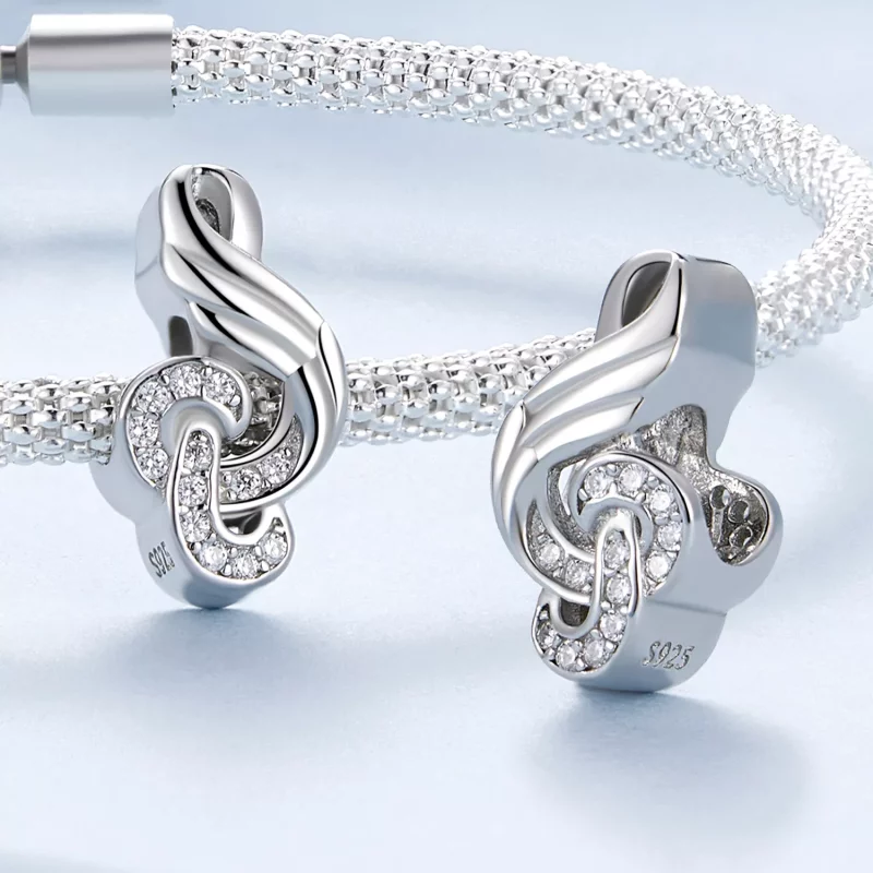 (imagen para) Charm estilo Pandora en forma de nota - BSC811 - Ver 4