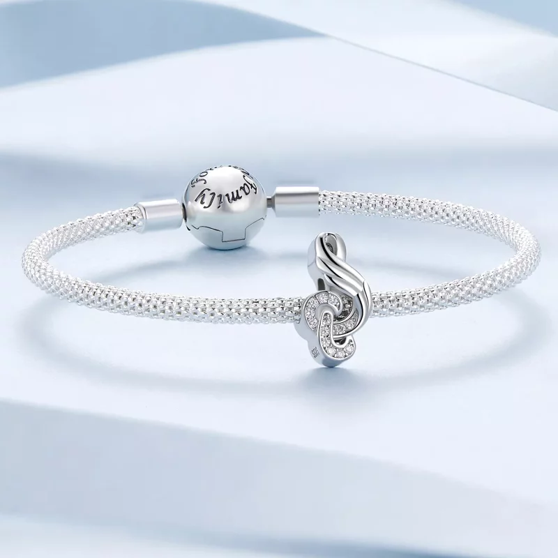 (imagen para) Charm estilo Pandora en forma de nota - BSC811 - Ver 5