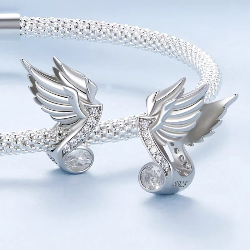 (imagen para) Charm estilo Pandora en forma de nota musical - BSC812 - Ver 4