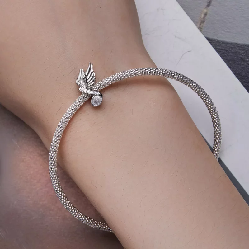 (imagen para) Charm estilo Pandora en forma de nota musical - BSC812 - Ver 6