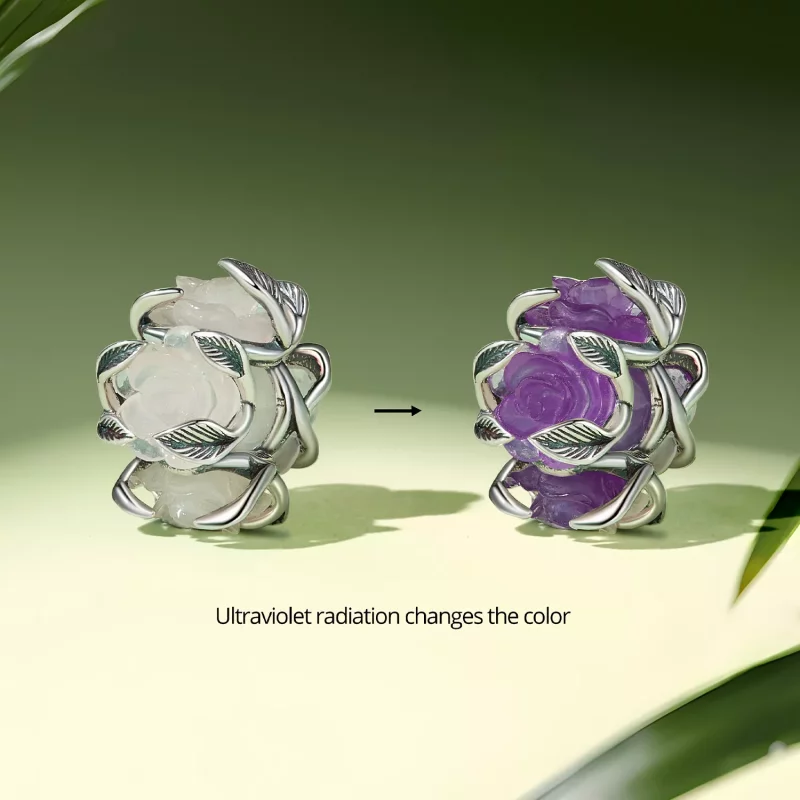 (imagen para) Charm estilo Pandora en forma de rosa - SCC2602 - Ver 2