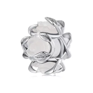 (imagen para) Charm estilo Pandora en forma de rosa - SCC2602