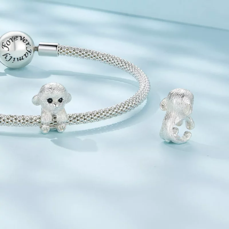 (imagen para) Charm Pandora en forma de oso de peluche - SCC2586 - Ver 4