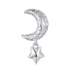 Charm Pandora estilo Luna con patrón - SCC2619 (imagen para) Charm Pandora estilo Luna con patrón - SCC2619