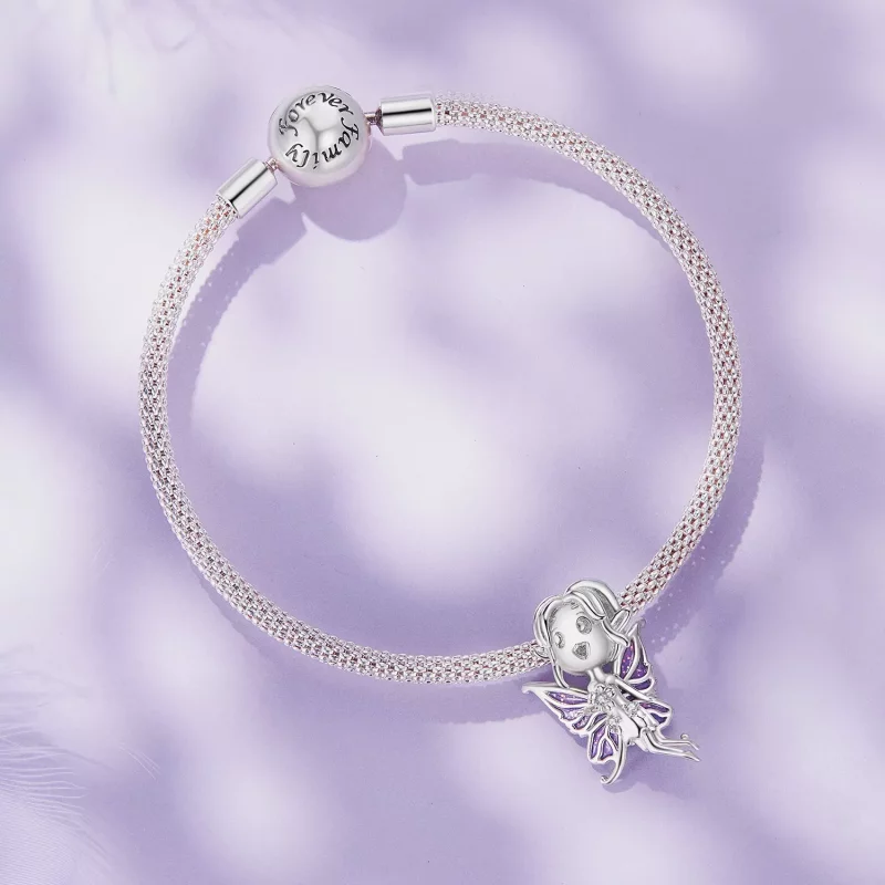 (imagen para) Charm tipo Pandora estilo mariposa elfo - SCC2544 - Ver 3