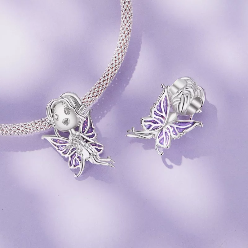 (imagen para) Charm tipo Pandora estilo mariposa elfo - SCC2544 - Ver 4