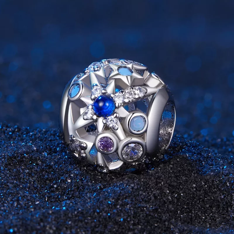 (imagen para) Charm tipo Pandora Estrellas de Día y Noche - SCC2554 - Ver 2