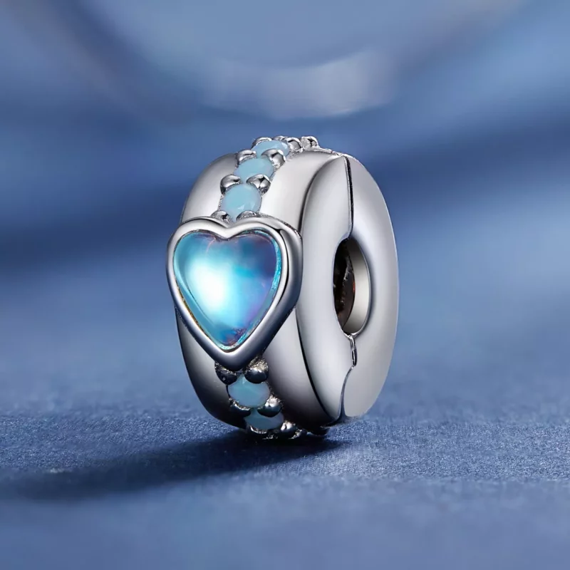 (imagen para) Clip de estilo Pandora con corazón mágico - SCC2537 - Ver 2