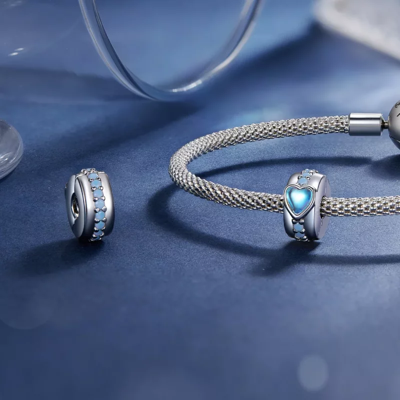 (imagen para) Clip de estilo Pandora con corazón mágico - SCC2537 - Ver 4