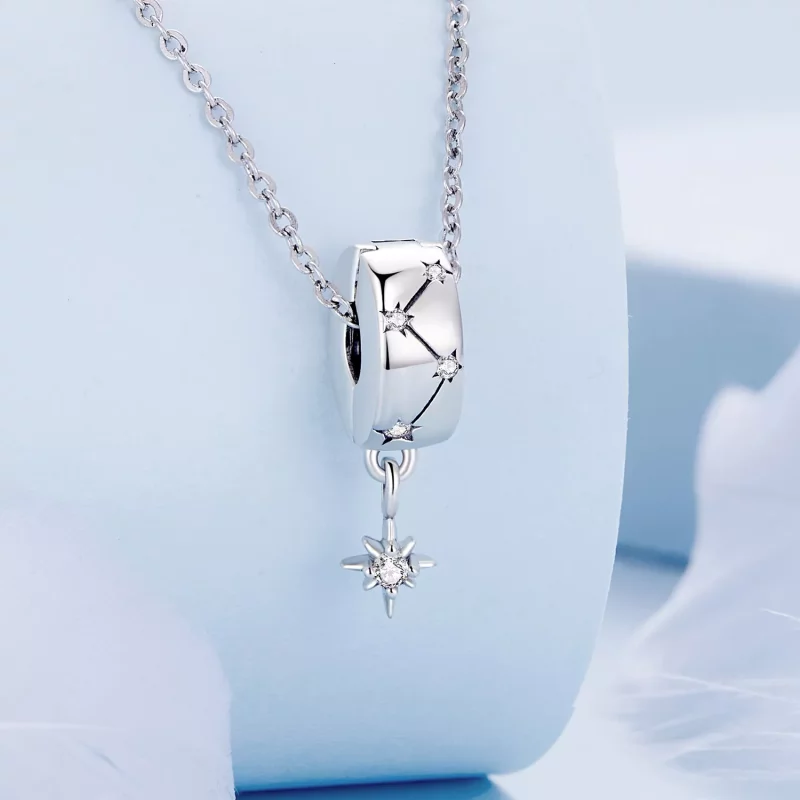 (imagen para) Clip estilo Pandora con círculo de ráfagas de estrellas - BSC808 - Ver 2