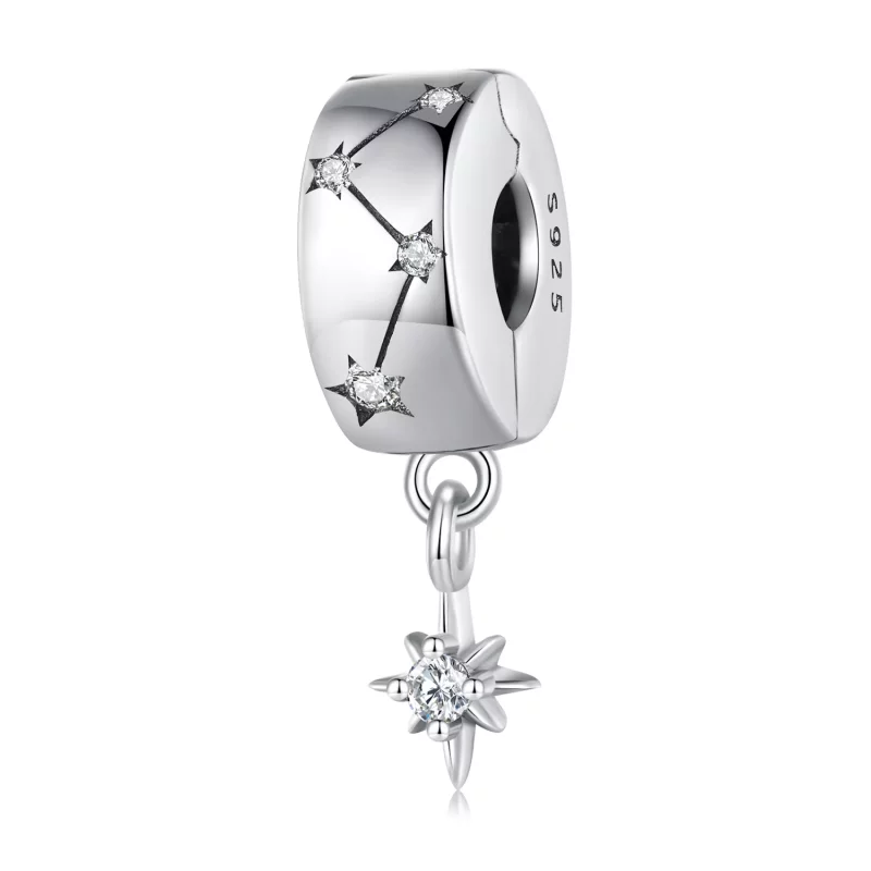 (imagen para) Clip estilo Pandora con círculo de ráfagas de estrellas - BSC808 - Ver 3