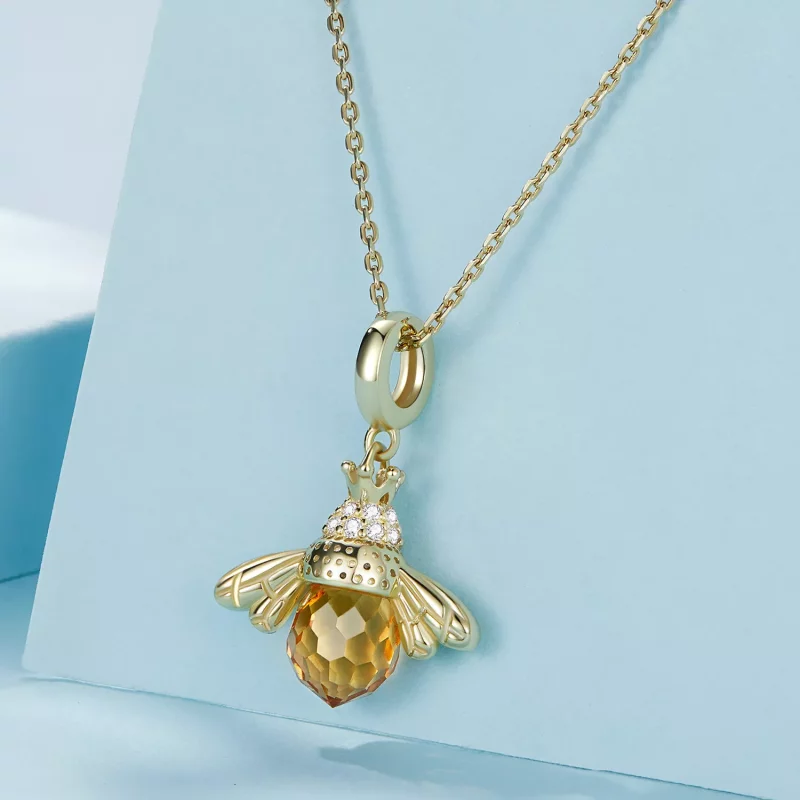 (imagen para) Colgante de Abeja Dorada estilo Pandora - SCC035-B - Ver 2