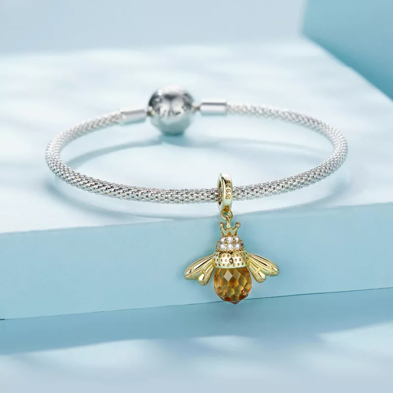 (imagen para) Colgante de Abeja Dorada estilo Pandora - SCC035-B - Ver 3