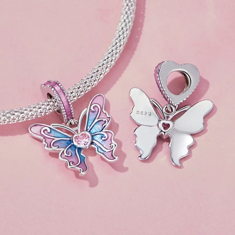 (imagen para) Colgante de hada mariposa estilo Pandora - SCC2472 - Ver 4