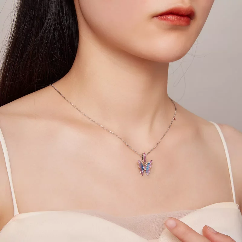 (imagen para) Colgante de hada mariposa estilo Pandora - SCC2472 - Ver 7