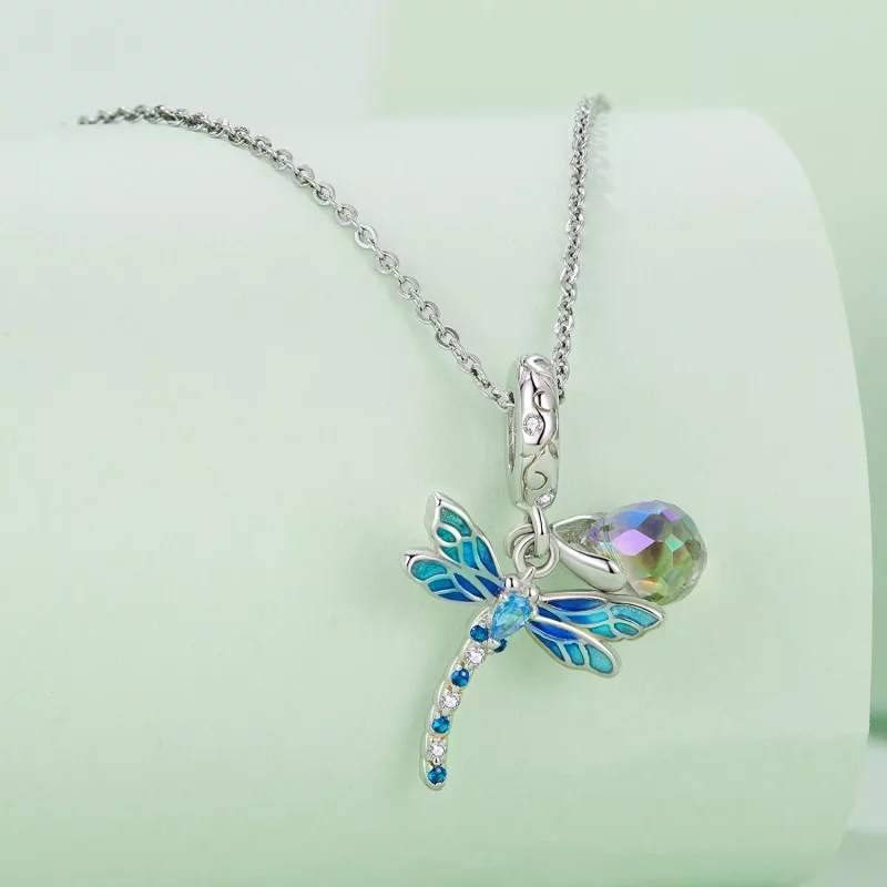 (imagen para) Colgante de libélula estilo Pandora - SCC2597 - Ver 3