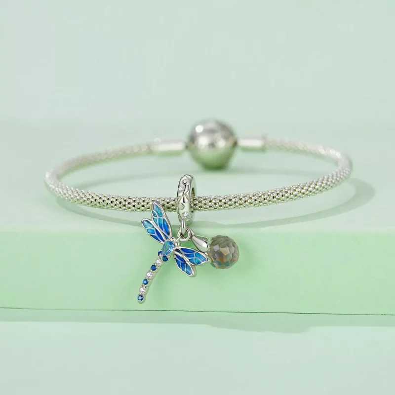(imagen para) Colgante de libélula estilo Pandora - SCC2597 - Ver 4