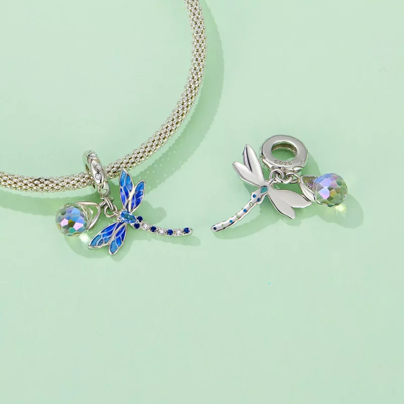 (imagen para) Colgante de libélula estilo Pandora - SCC2597 - Ver 5