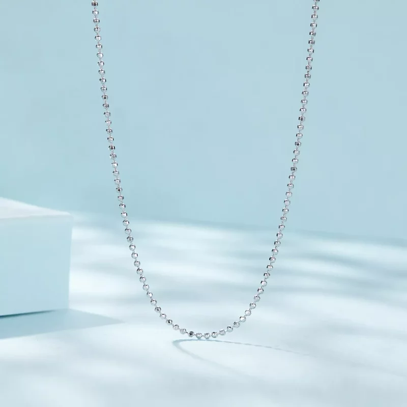 (imagen para) Collar básico de cadena con cuenta de flash estilo Pandora - SCA027 - Ver 3