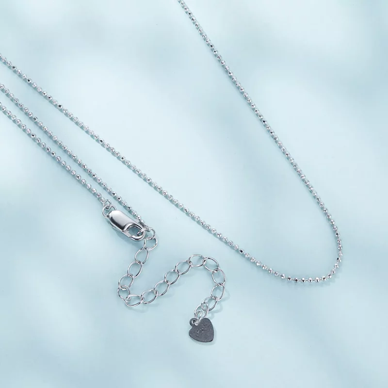 (imagen para) Collar básico de cadena con cuenta de flash estilo Pandora - SCA027 - Ver 4