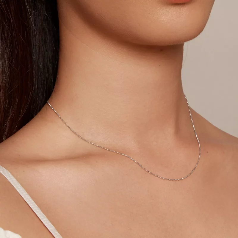 (imagen para) Collar básico de cadena con cuenta de flash estilo Pandora - SCA027 - Ver 7