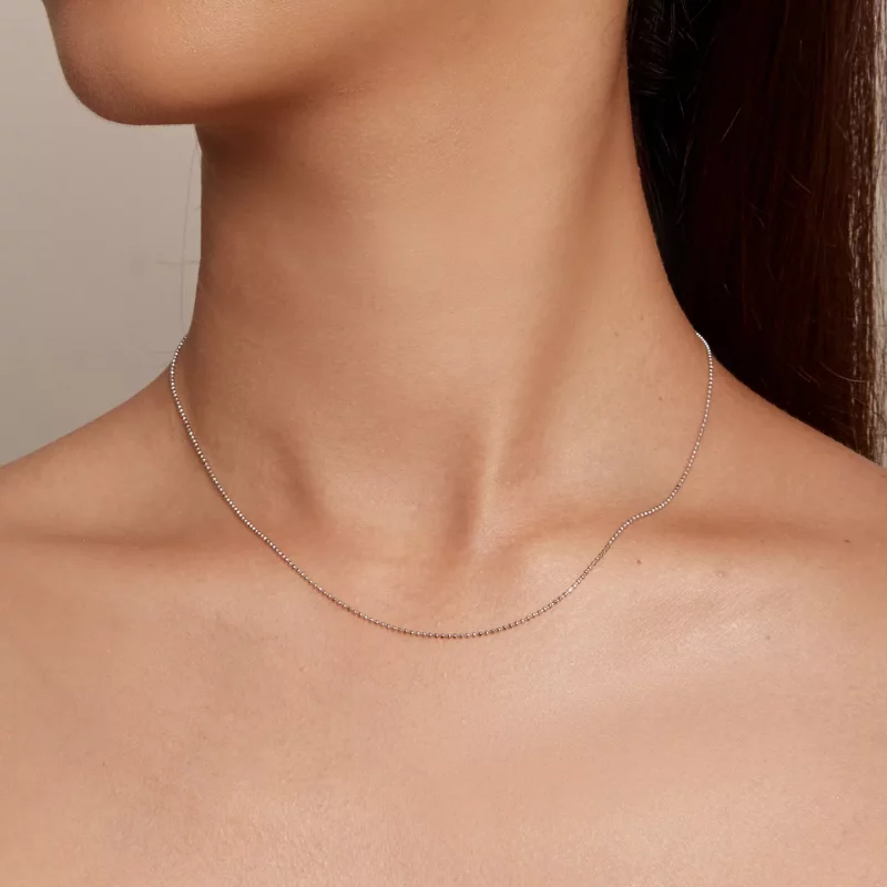 (imagen para) Collar básico de cadena con cuenta de flash estilo Pandora - SCA027 - Ver 9