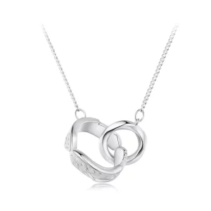 (imagen para) Collar de Doble Anillo estilo Pandora Mobius - BSN362