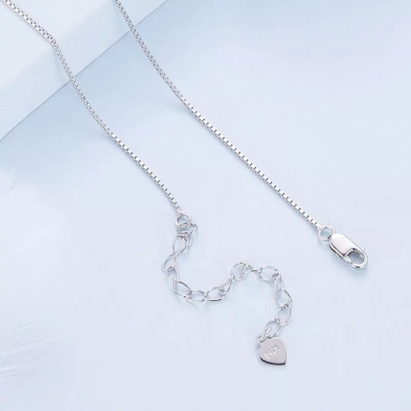 (imagen para) Collar de doble capa brillante estilo Pandora - BSN358 - Ver 4