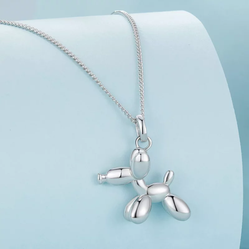 (imagen para) Collar de estilo Pandora con perro de globo - SCN506 - Ver 2