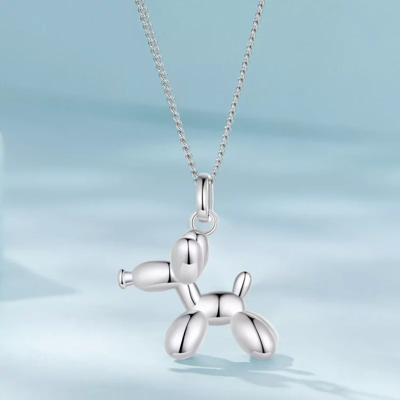 (imagen para) Collar de estilo Pandora con perro de globo - SCN506 - Ver 3