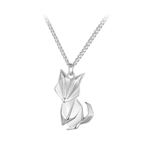 Collar de estilo Pandora con un pequeño zorro - BSN319 (imagen para) Collar de estilo Pandora con un pequeño zorro - BSN319